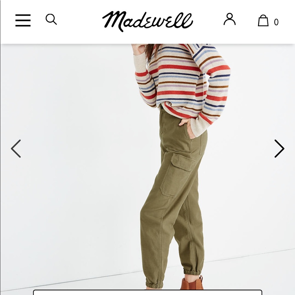 NWT Madewell Cargo Pants - Picture 2 of 7